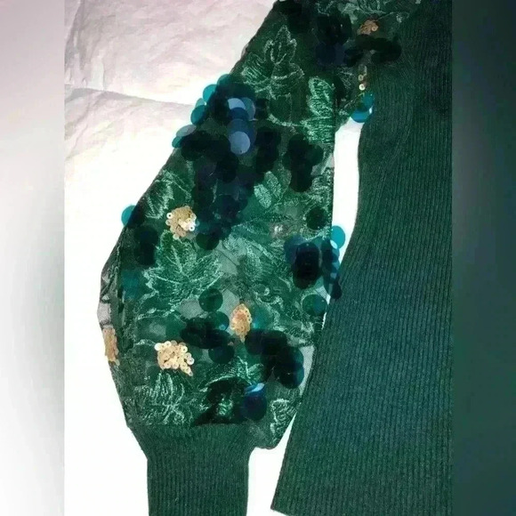 sweater with decorated sleeves Sioni Milano size L - Picture 8 of 8